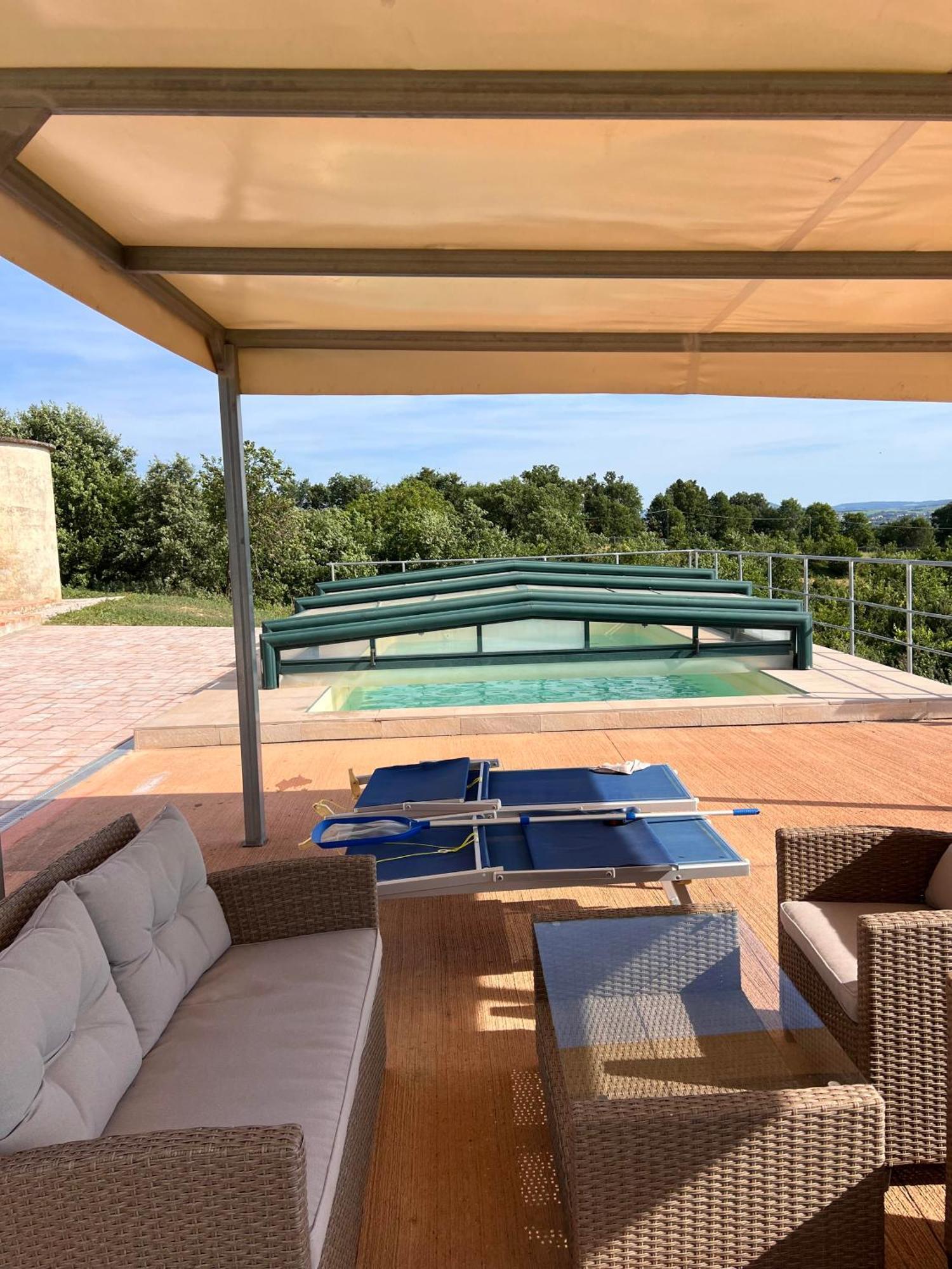Podere Abbazia B&B 西纳伦加 外观 照片