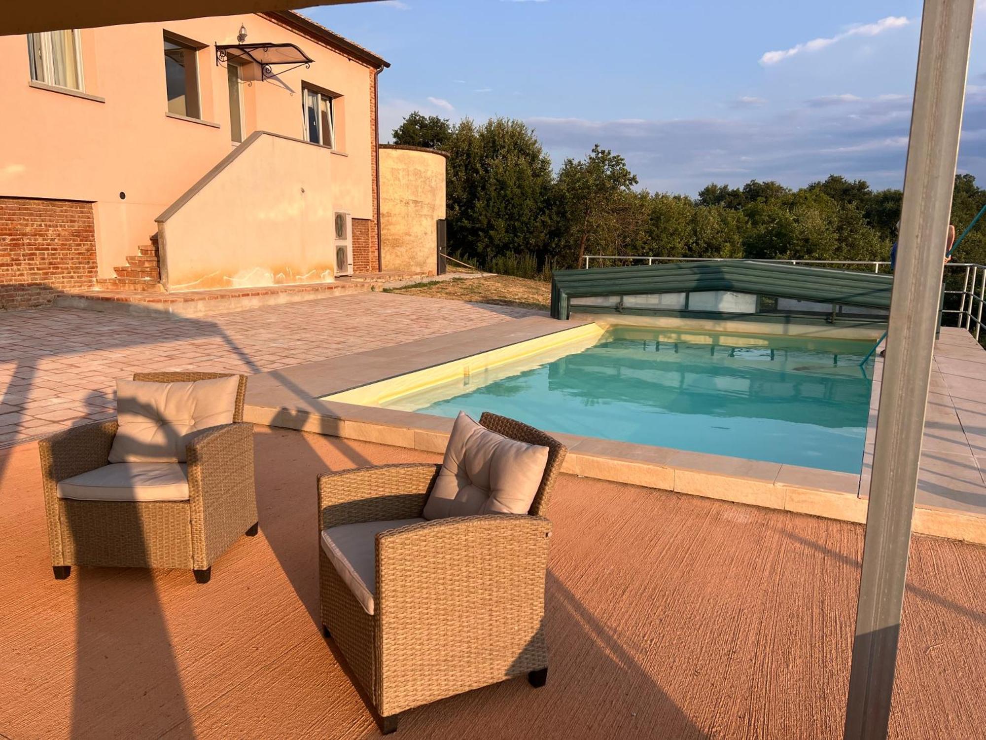 Podere Abbazia B&B 西纳伦加 外观 照片